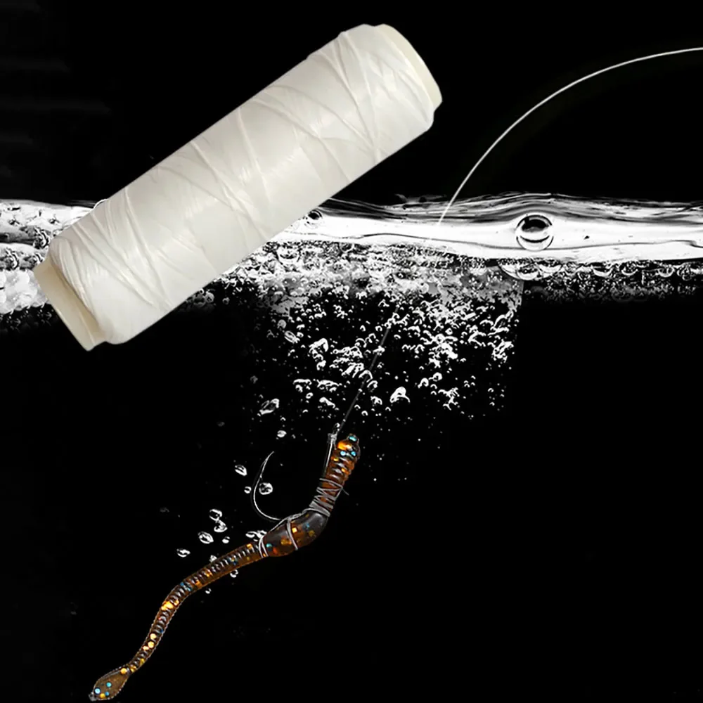 1 unidad de hilo elástico para cebo, hilo de pescar Invisible elástico, hilo de pesca transparente de 0,1mm/0,15mm/0,2mm/0,25mm/0,3mm - imagen 5