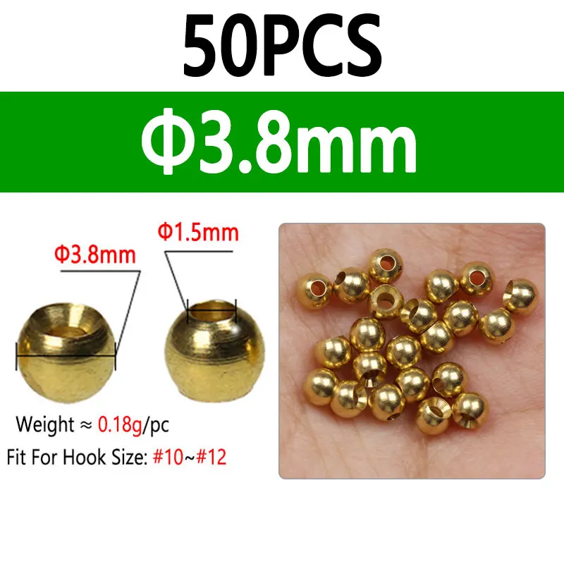 50pcs 3.8mm