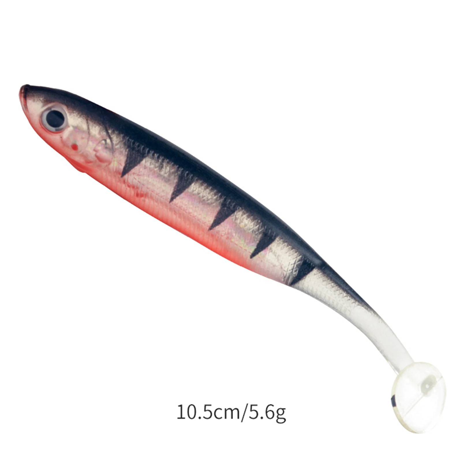 Señuelos de Pesca de plástico blando, Material resistente y duradero, Adecuado para agua dulce y salada - imagen 3