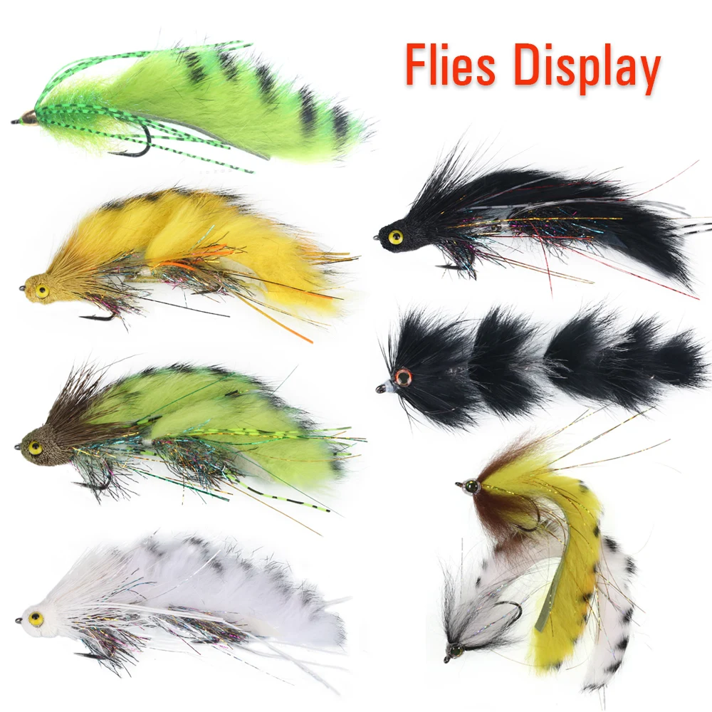 ICERIO-tiras de conejo de latón para pesca, señuelo de pesca con mosca, color negro, 5mm X 35CM - imagen 5