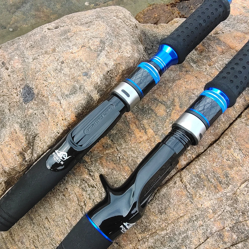 Guías ROLLFISH Fuji, barco de fibra de carbono, Jigging, caña de pescar giratoria/fundida de agua salada para atún + hilo de pescar gratis de 100m/109yds - imagen 3