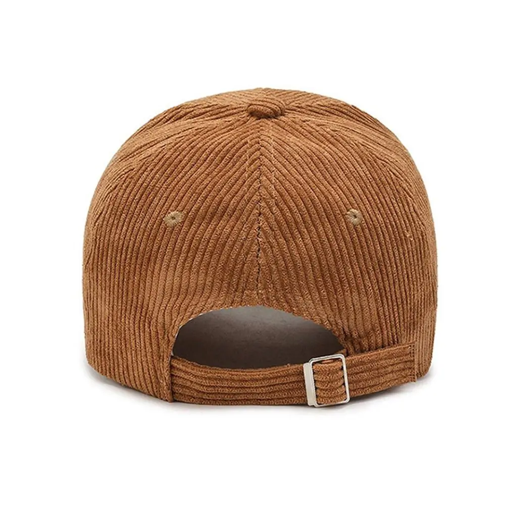 Gorra de béisbol de pana para hombre y mujer, sombrero de béisbol Unisex de estilo Vintage, ajustable al aire libre, estilo Hip Hop, para primavera y otoño, 1 unidad - imagen 5