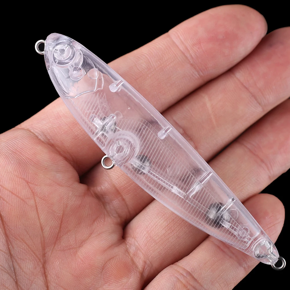 Chan'sHuang 20 piezas cebo en blanco sin pintar 9cm 10g Topwater lápiz caminando el perro DIY hecho a mano señuelo de pesca Artificial aparejos - imagen 4