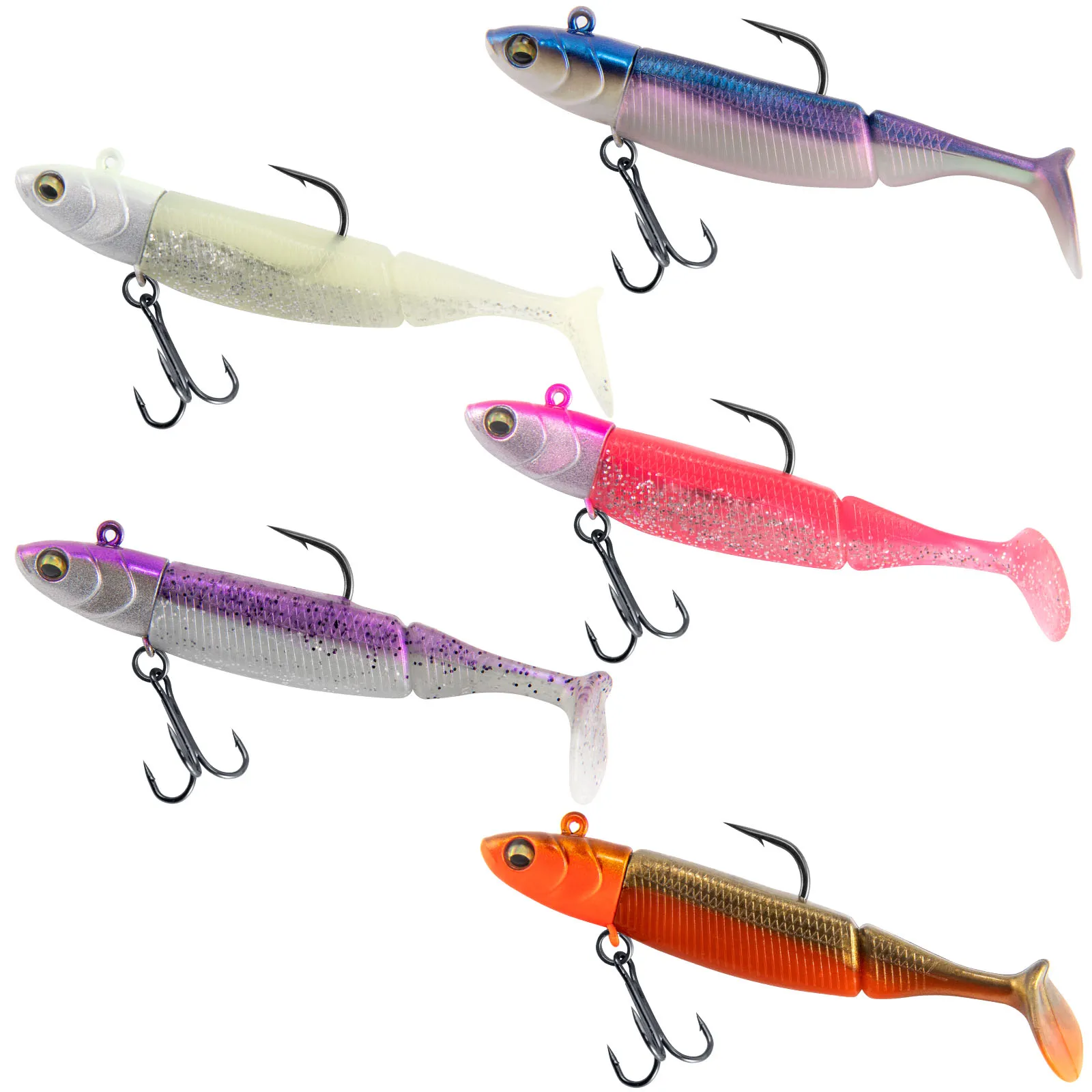 Señuelo Swimbait vinilo – Cola paleta silicona para lubina y lucio - imagen 5