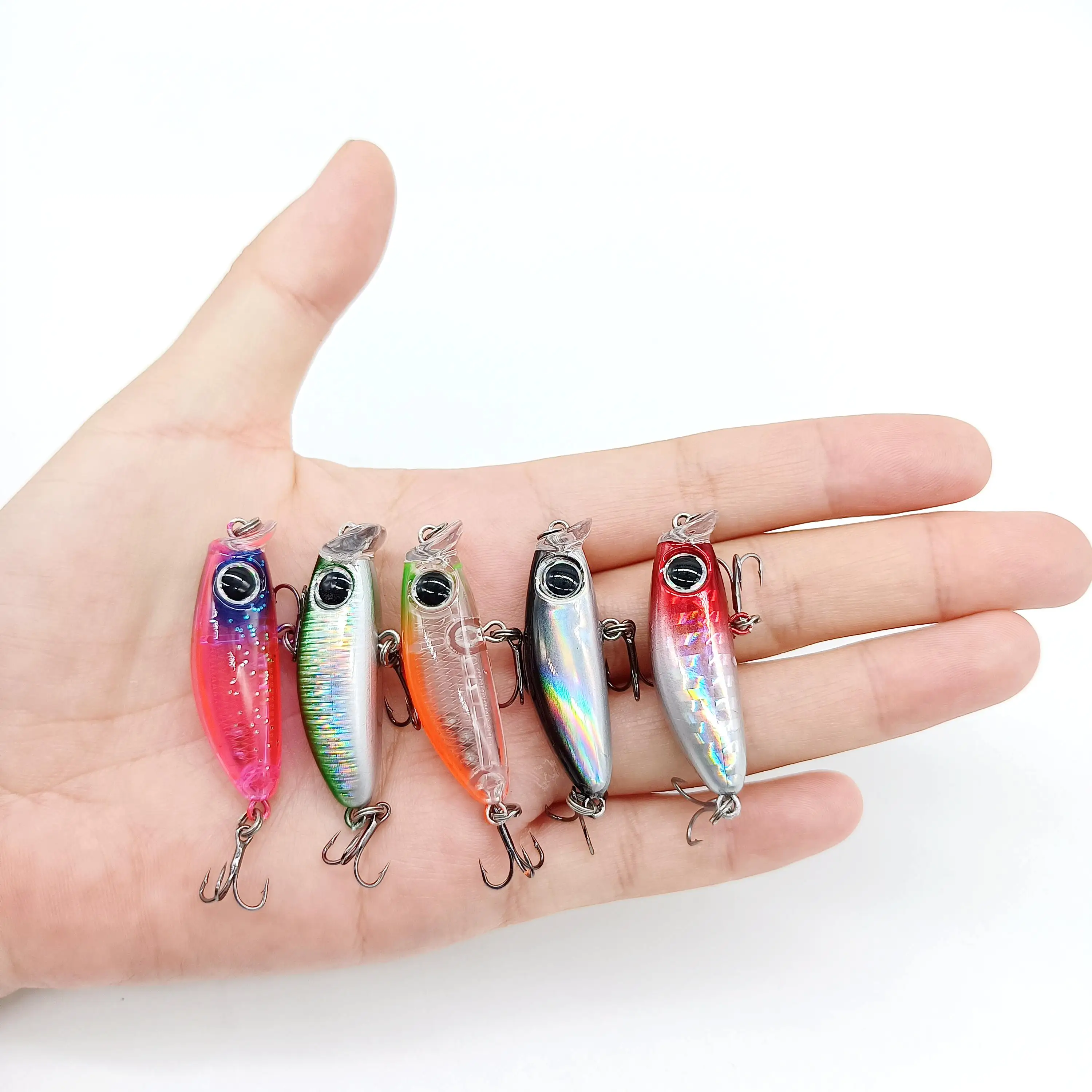 DUODUOYU-Mini señuelo de Pesca de lápiz, 3g/42mm, pequeño, Minnow, Wobblers, Crankbaits, Perch, aparejos de Pesca, 1 pieza - imagen 3