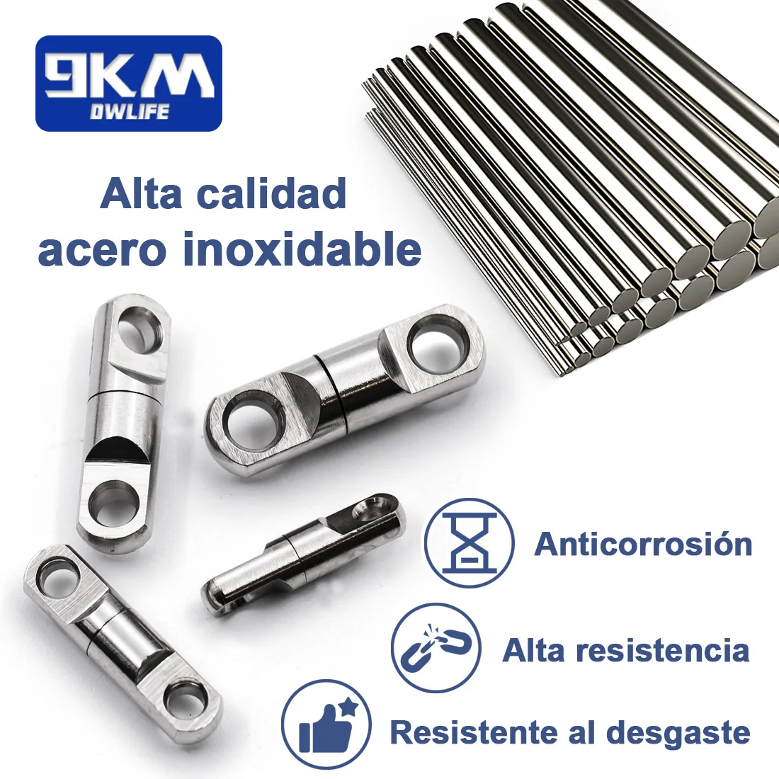 Giratorios redondos de alta resistencia, 5 ~ 20 piezas, giratorios para pesca en agua salada, barril de cobre de acero inoxidable, aparejos de pesca, giratorios dobles - imagen 3