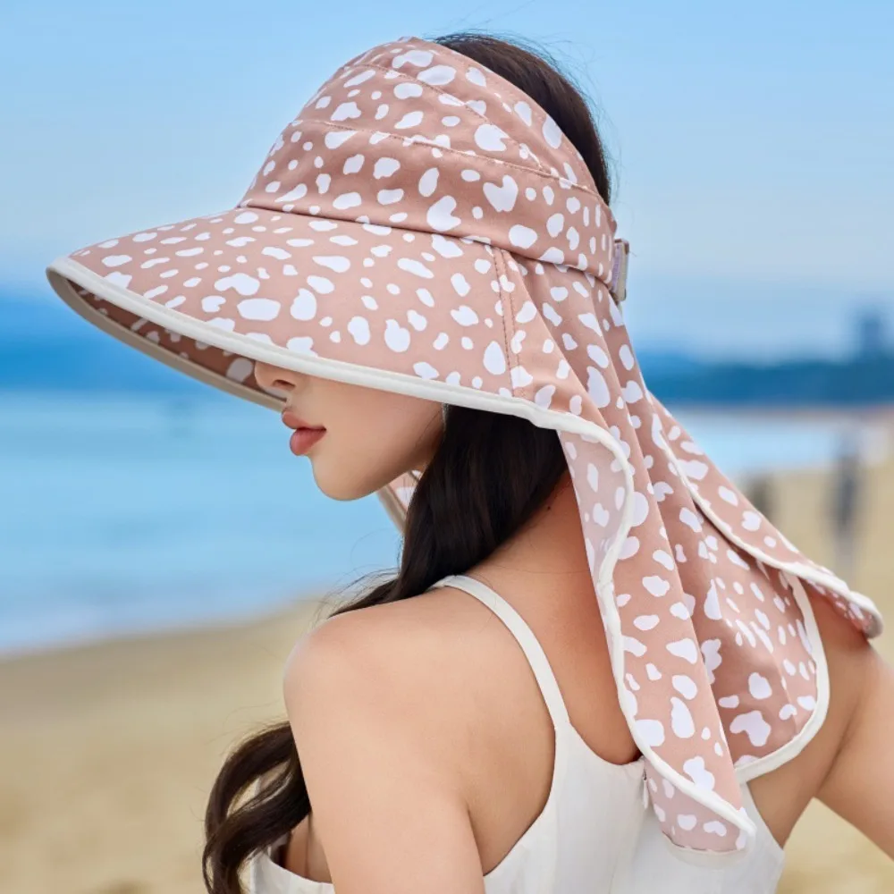 Sombrero de pesca ala ancha leopardo flores anti-UV - imagen 3