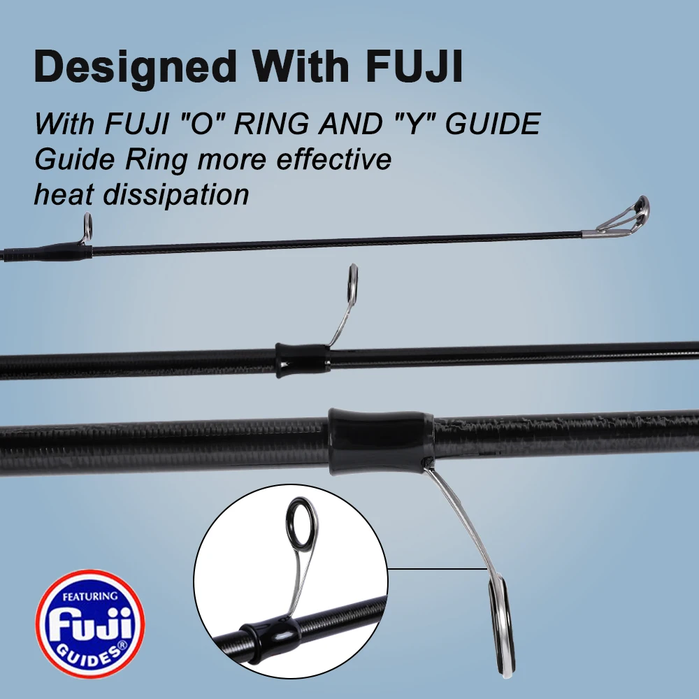 MIFINE PIONEER MINI caña de pescar telescópica 24T fibra de carbono cañas giratorias ligeras CW 1-10g 4-17g 6-28g L/M punta Tubular de pescado - imagen 3