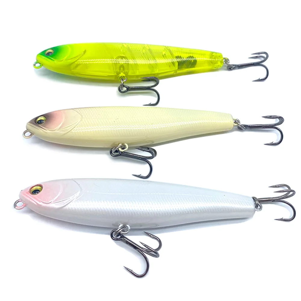 Topwater-señuelo de pesca de superficie, aparejo de pesca de 9,6 cm y 13,5g, Isca Artificial, cebo duro para lubina de agua salada, Swimbait - imagen 5