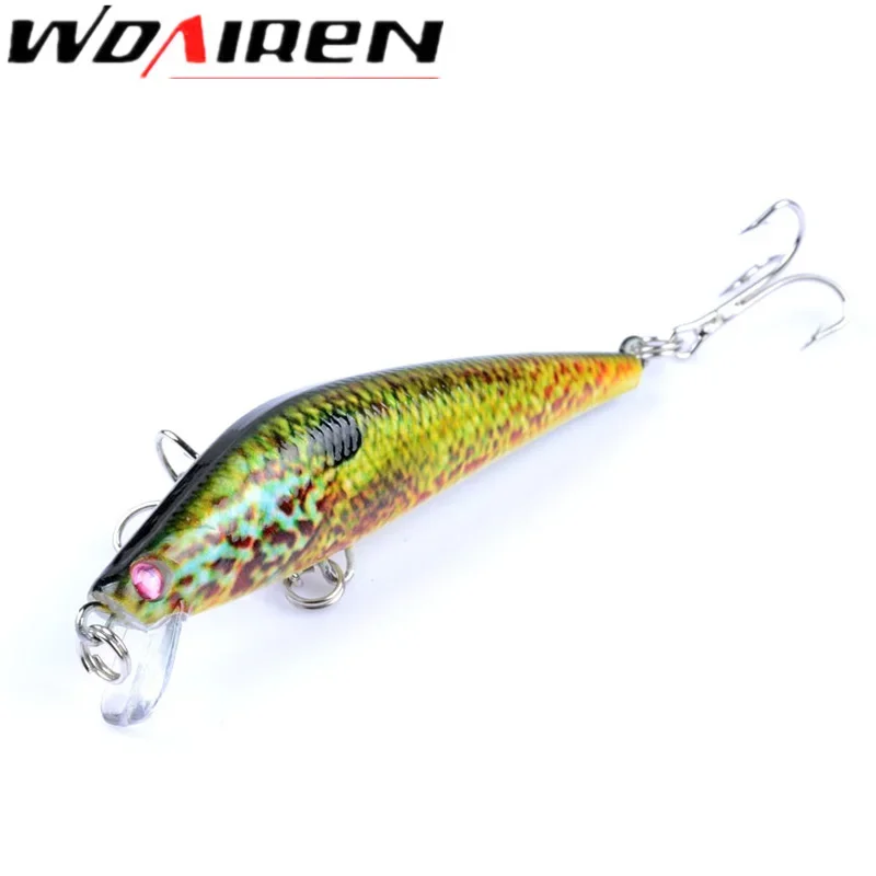 Juego de Señuelos de Pesca con manivela, 4 Uds., 8cm, 8g, señuelo duro pintado en 3D, Crankbait, Kit de cebo de Pesca Artificial, aparejos de Pesca Wobblers