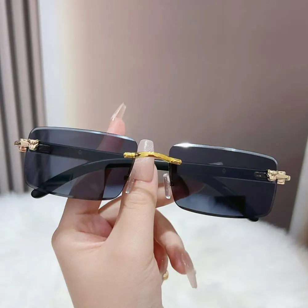 Gafas de sol retro estilo guepardo UV400 sin montura - imagen 3
