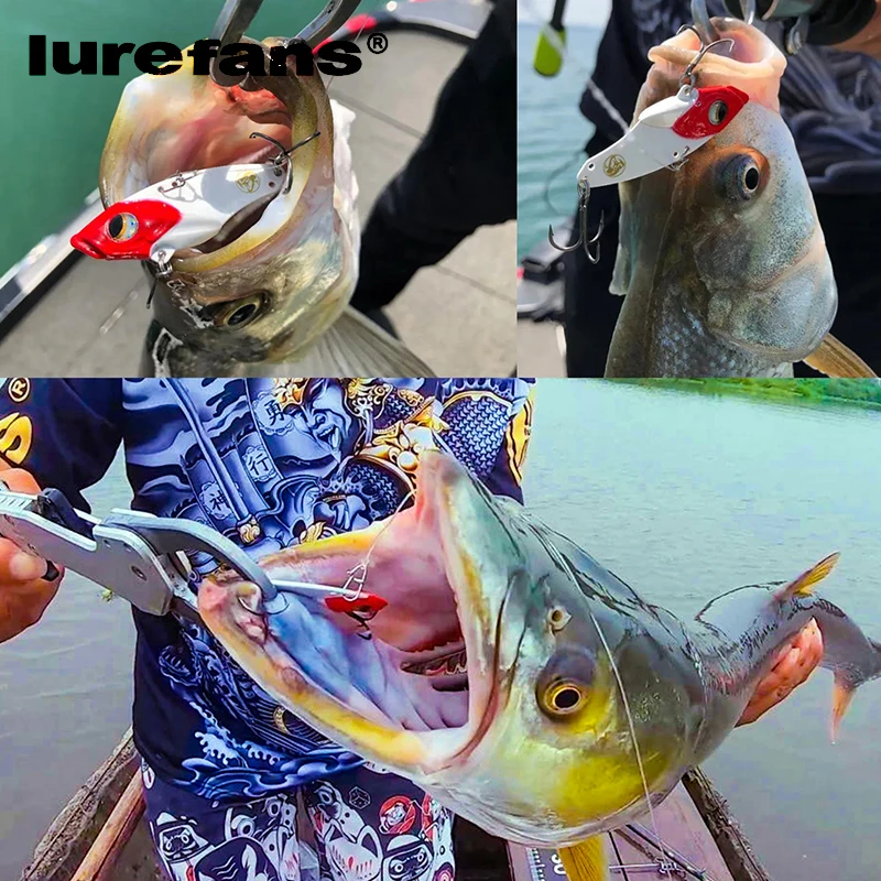 Lurefans nuevo 30/50mm 5 paquetes/lote capa de natación completa VIB serpiente de cascabel hundimiento señuelo Artificial bagre cebo aparejos de pesca - imagen 5