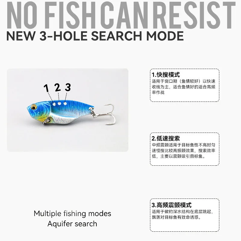 Mar Yolo Ghost Head Metal IB duro cebo temblor remoto cebo cebo treble Hook herramienta de pesca de cebo biónico artificial - imagen 3