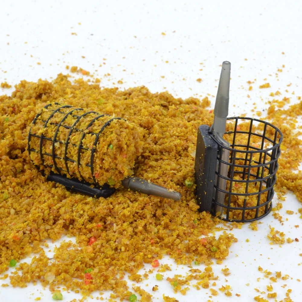 Hirisi-aparejos de pesca de carpa, alimentador de 10 piezas, jaula de cebo, accesorios de pesca con mangas, antienredos, 30g/40g/50g/60g - imagen 2