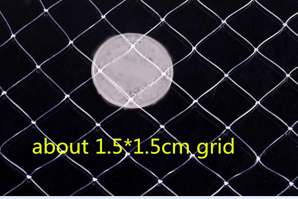 Hilo de pescar de monofilamento, Red de fundición de EE. UU., lanzamiento fácil, con anillo red de pesca, pesca de caza, red de arrastre, Mosca de malla pequeña - imagen 3