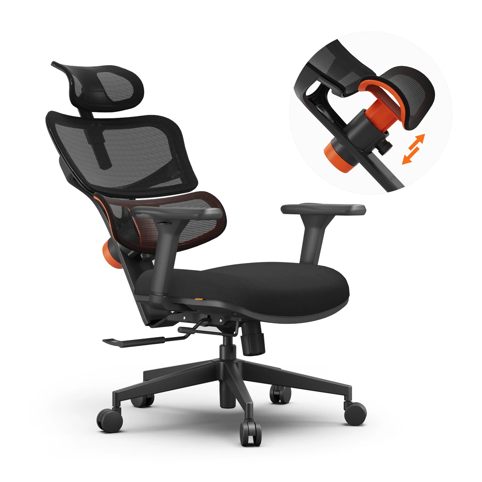 NEWTRAL NT001 – Silla Ergonómica con soporte lumbar y reposacabezas - imagen 4