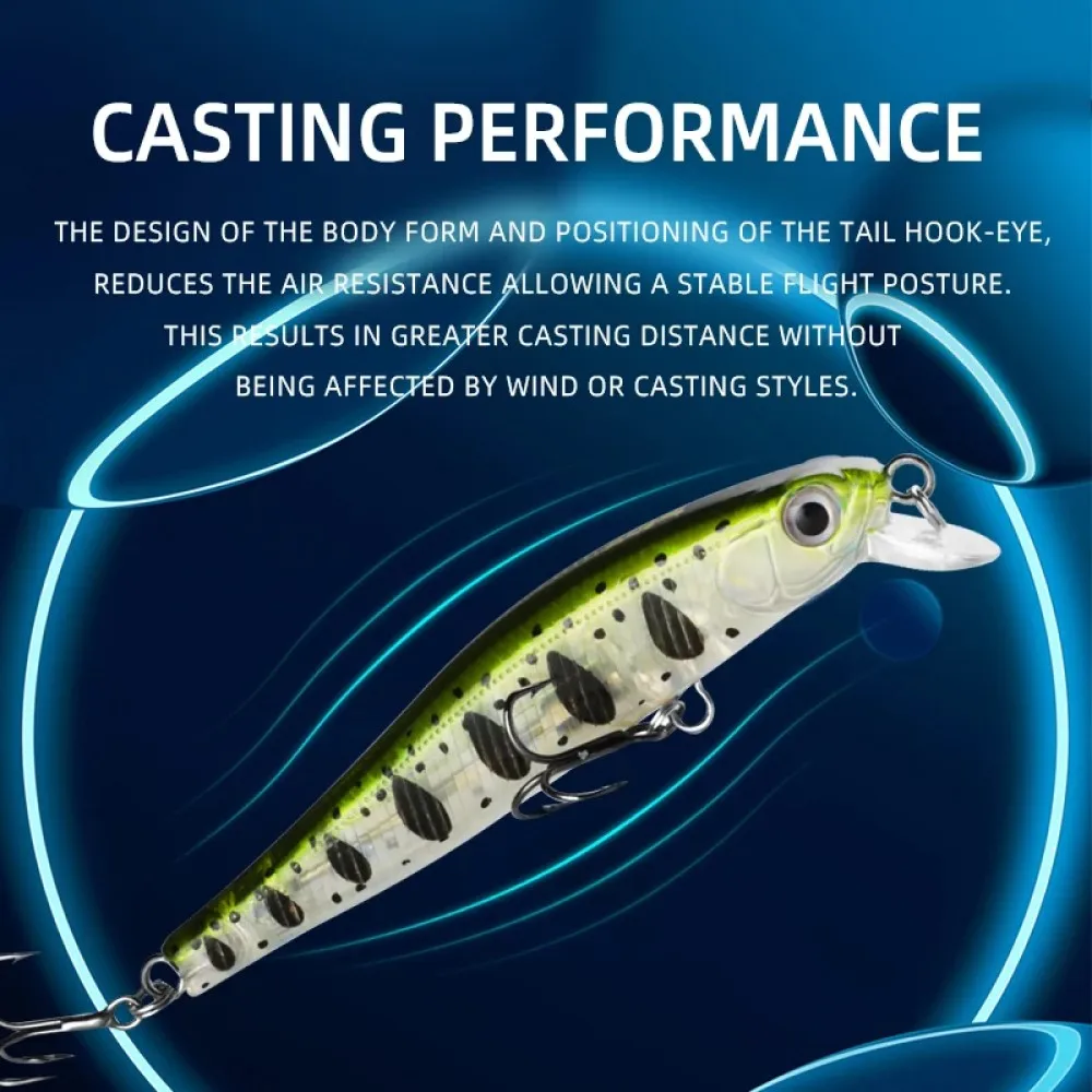 TSUYOKI Rival 70S Minnow Wobbler señuelo de pesca silencioso 70mm 5,5g Jerkbaits magnéticos cebo de hundimiento lento ZipBaits Rigge 70 señuelos de lubina - imagen 5