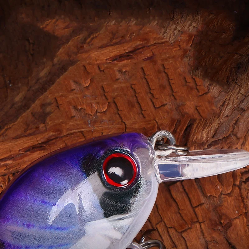 Señuelo de pesca con estampado 3D, cebo con manivela de 4,3 cm, 8g, cebo duro para peces gordos pequeños, bolas de acero ruidosas, señuelos artificiales incorporados, 1 pieza en oferta - imagen 4