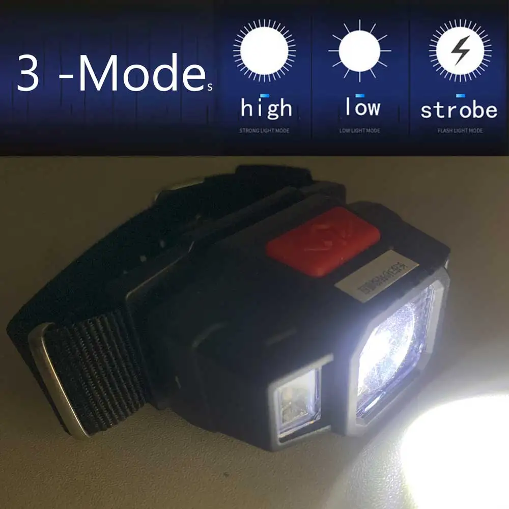Correa de luz LED portátil XPE, lámpara de inducción para ciclismo nocturno, correr, pesca, pulsera, linterna USB - imagen 5