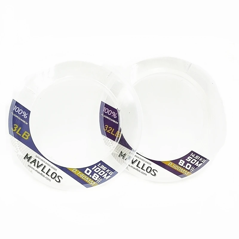 Mavllos-Hilo de carbono Darcy resistente al desgaste, monofilamento original de Japón, líder de hundimiento rápido, 50M, 100M, 3-32lbs - imagen 4