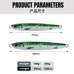 Jigging Pro 3D Jig Minnow – Señuelo para surf casting en mar
