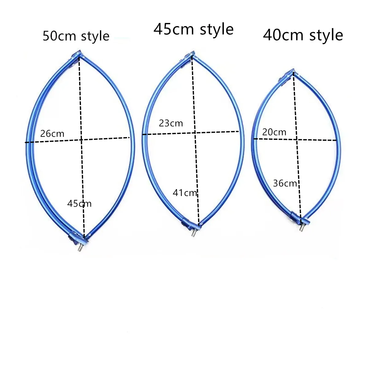 Red De aterrizaje De aleación De titanio duro para reemplazar marco plegado redondo accesorios De red Brail diámetro 40cm-50cm herramienta De Pesca para peces - imagen 3