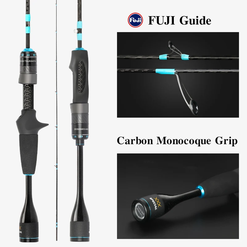 TSURINOYA-caña de pescar giratoria MASTER UL Power 1,4/1,68 m, carrete de anillo guía FUJI, accesorios para trucha, 2 secciones - imagen 3