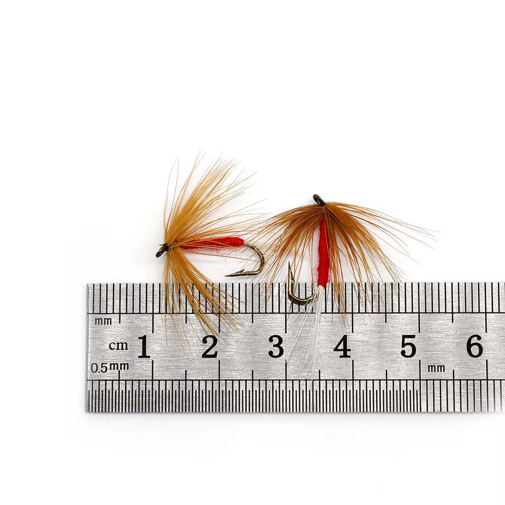 MNFT Mosca Seca Terrestre Roja – Barbless - imagen 2