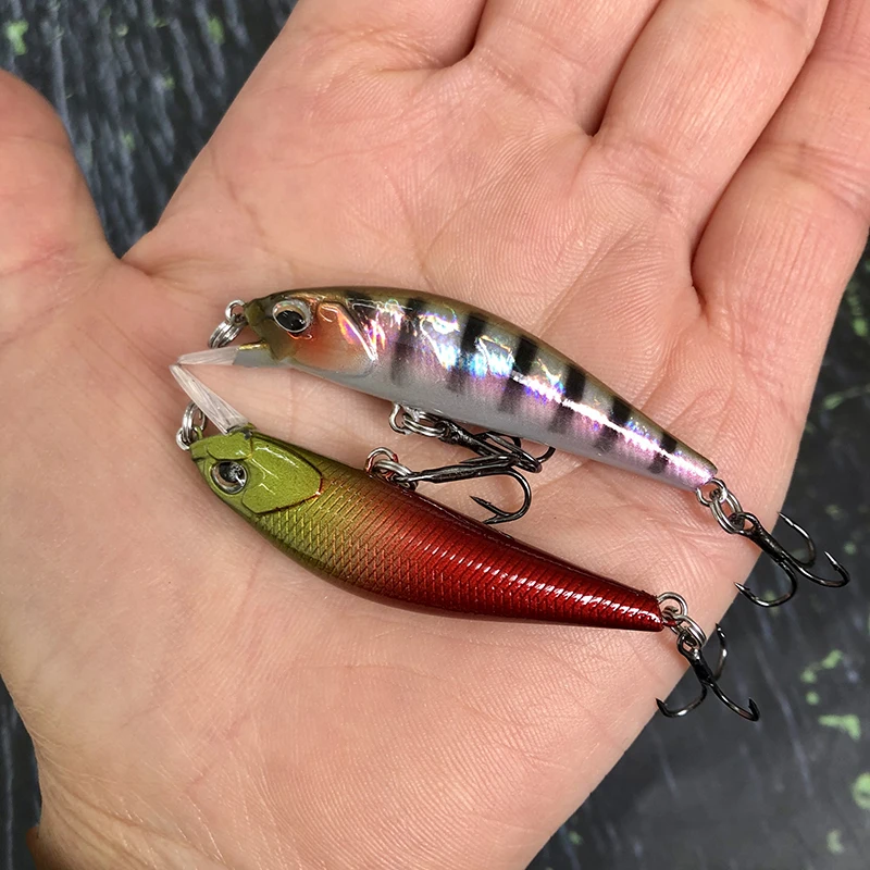 Señuelos de Pesca Minnow Jerkbaits 50mm 3,5g señuelo de trucha Mini Wobblers hundimiento Minnow Pesca Spearhead ryuki River Bait señuelo de lubina - imagen 4