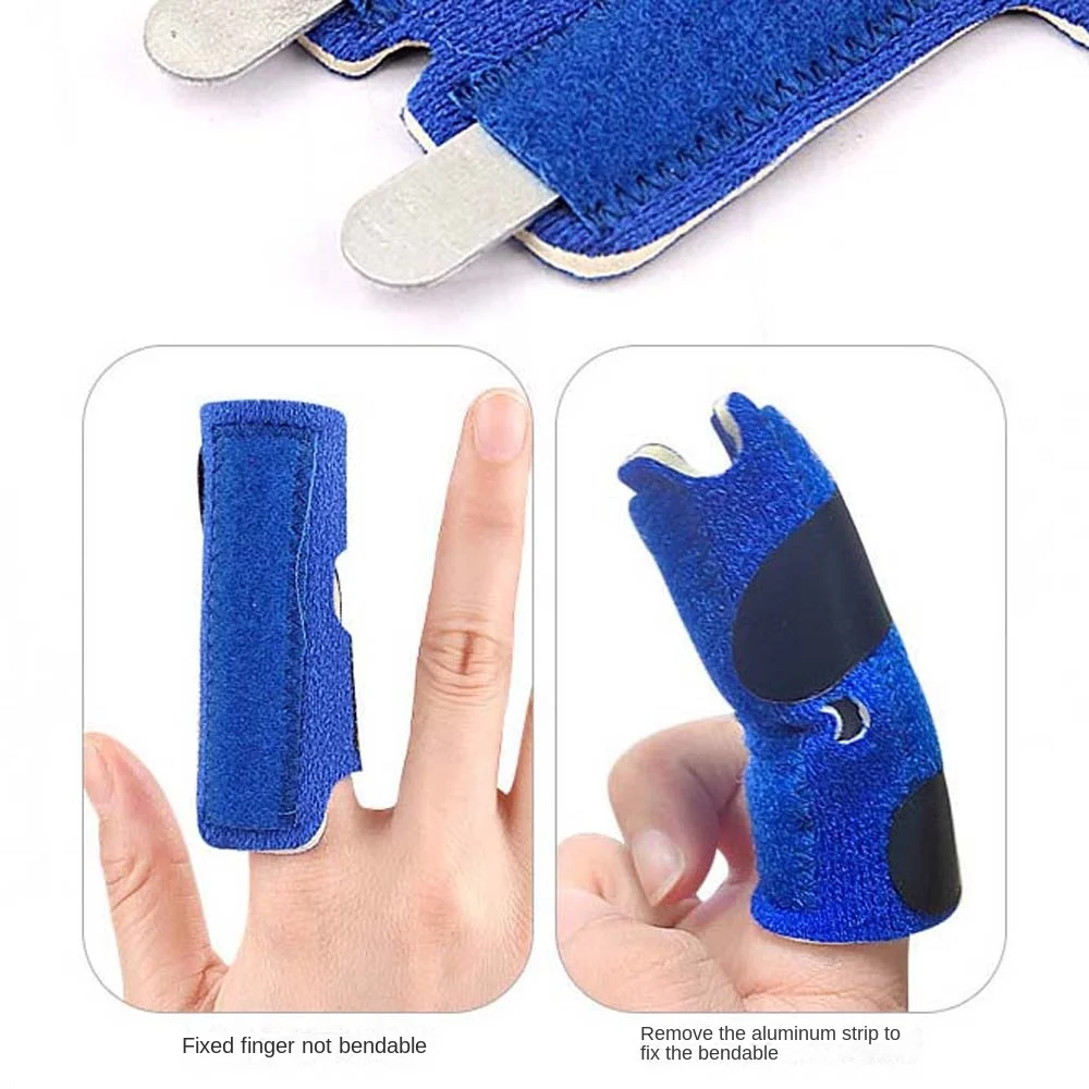 Tira de aluminio ajustable para dedo, soporte para férula de mano, Correa protectora para artritis, Corrector de articulaciones, alivio del dolor, soporte para dedos - imagen 4