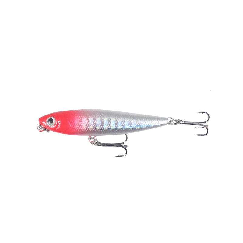 Señuelo de pesca con lápiz flotante, Wobblers, 5,5 cm, 3,2g, cebo duro de plástico Artificial, aparejos de pesca de lubina de alta calidad, 6 uds. - imagen 5
