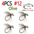 4pcs Olive Size 12