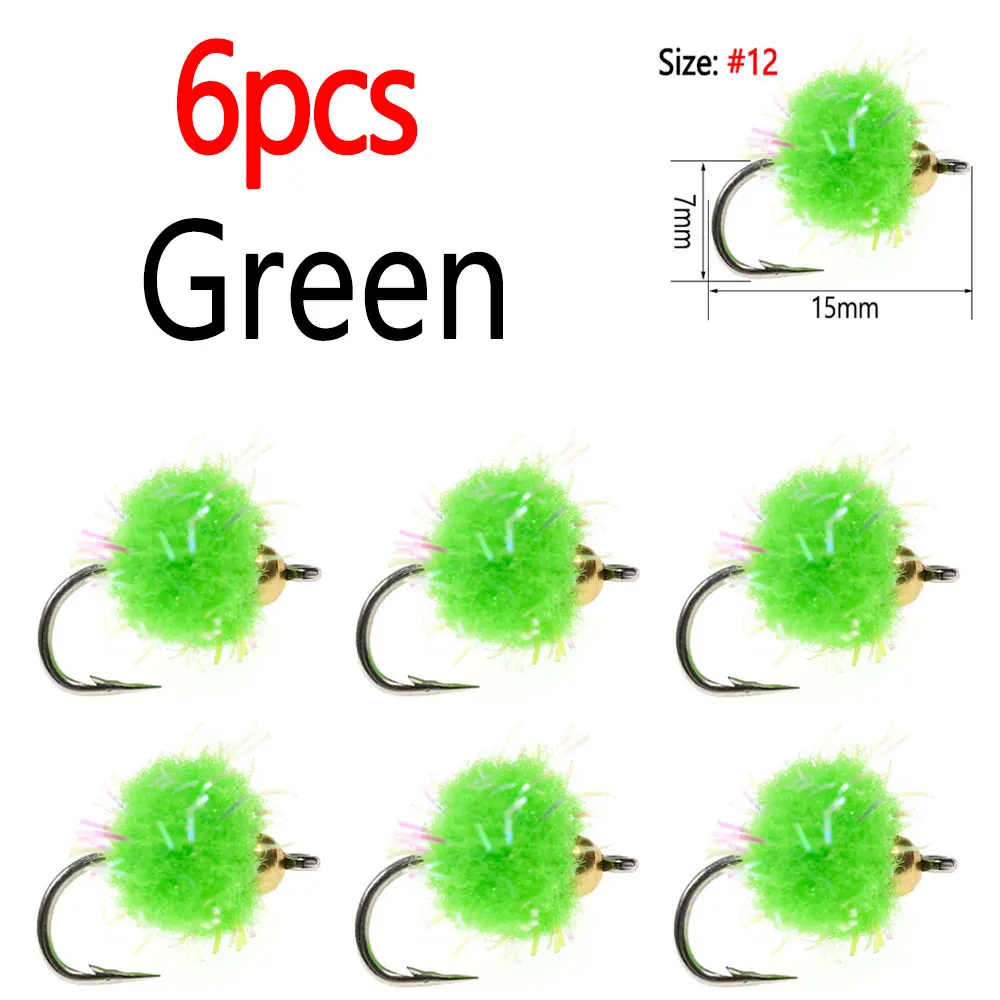 6pcs Green