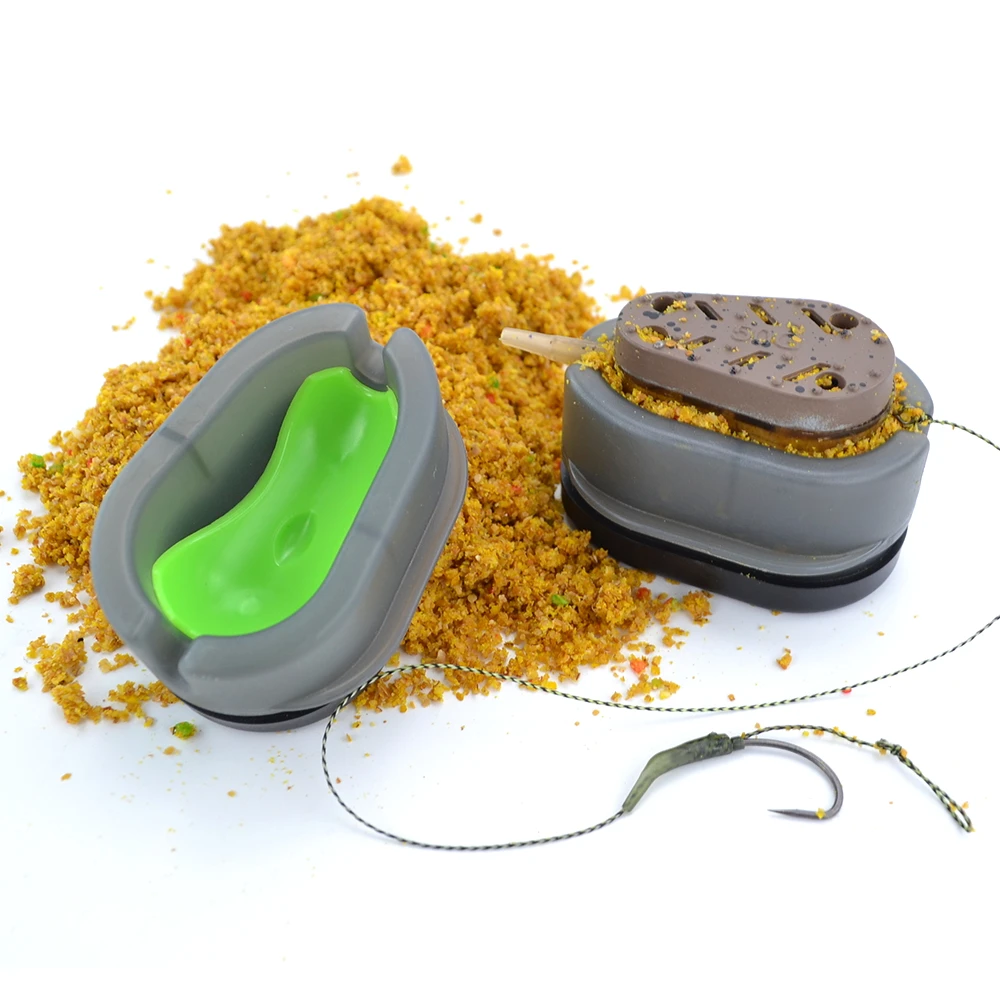 Molde alimentador de pesca de carpa, 1 piezas, herramienta de cebado de carpa, moldes de liberación rápida, accesorios de pesca - imagen 2