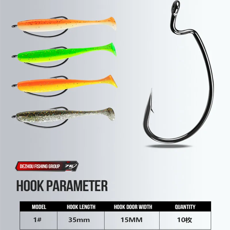 Juego de equipo de pesca de cebo blando para peces biónicos, con caja de gancho de almacenamiento, equipo de pesca suave y portátil para exteriores, 76 Uds. - imagen 5