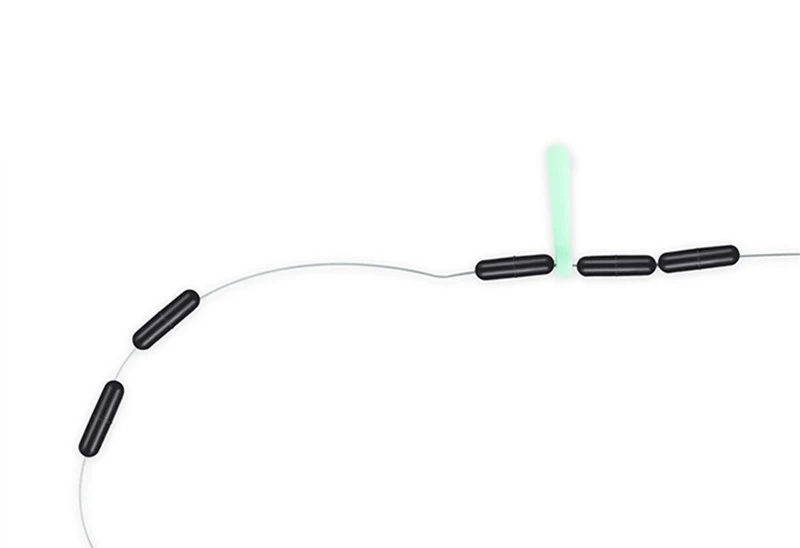 Tope de granos espaciales resistente para no dañar el sedal, accesorios de aparejos de pesca de carpa J008, 120 unids/set por juego, fácil de usar - imagen 5