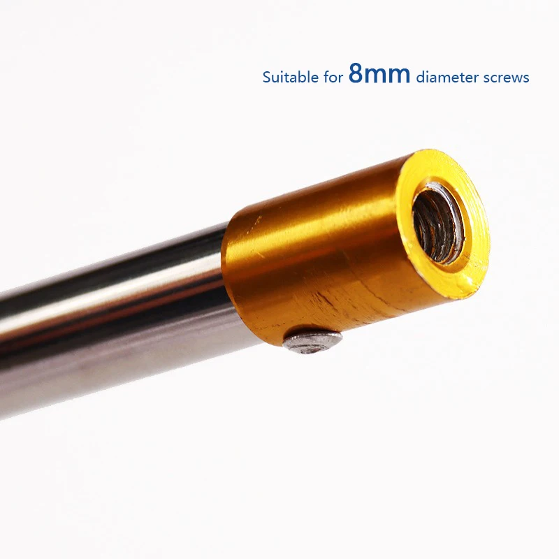 Caña de red de mano corta de acero inoxidable para tornillo de 8mm, caña voladora de pesca portátil telescópica - imagen 4