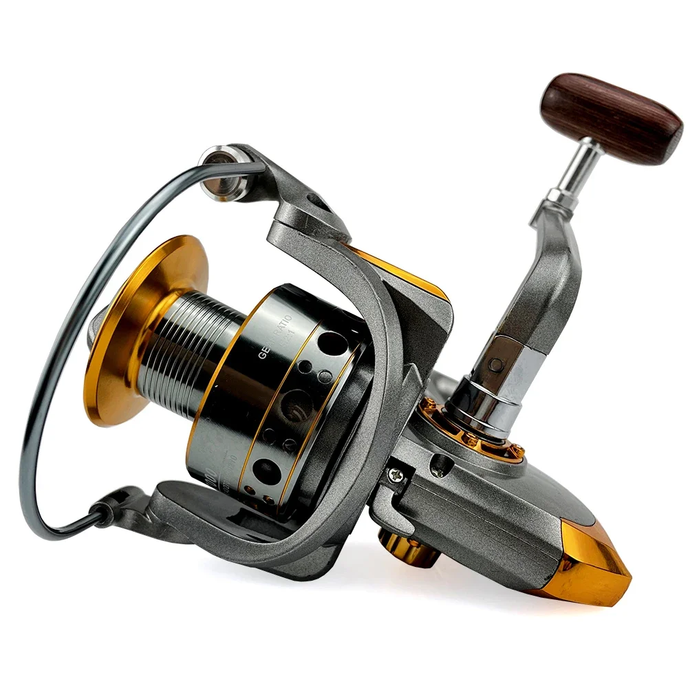 un carrete de pesca de alto rendimiento diseñado para precisión y durabilidad