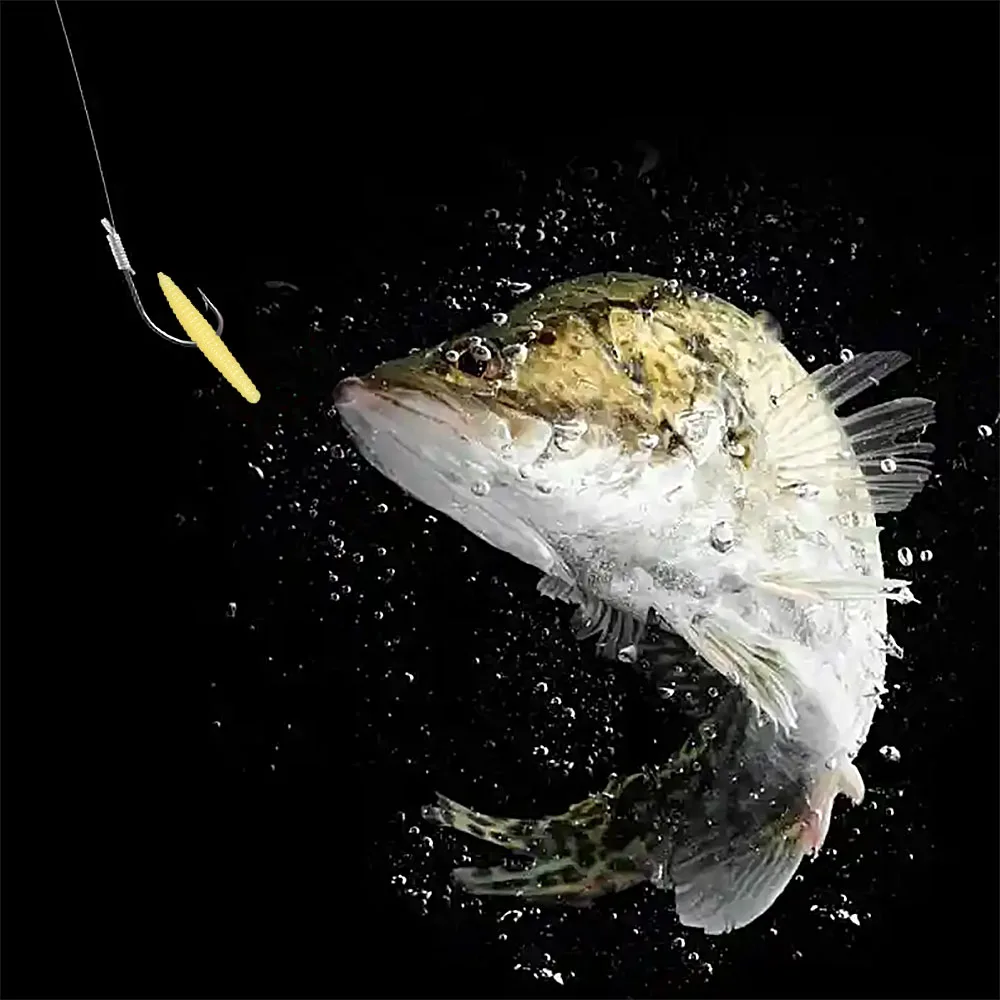 60 unids/pack 30mm lombriz biónico gusano simulado plástico suave señuelos pesca de lubina Senko larvas gusanos cebo de pesca señuelo - imagen 5