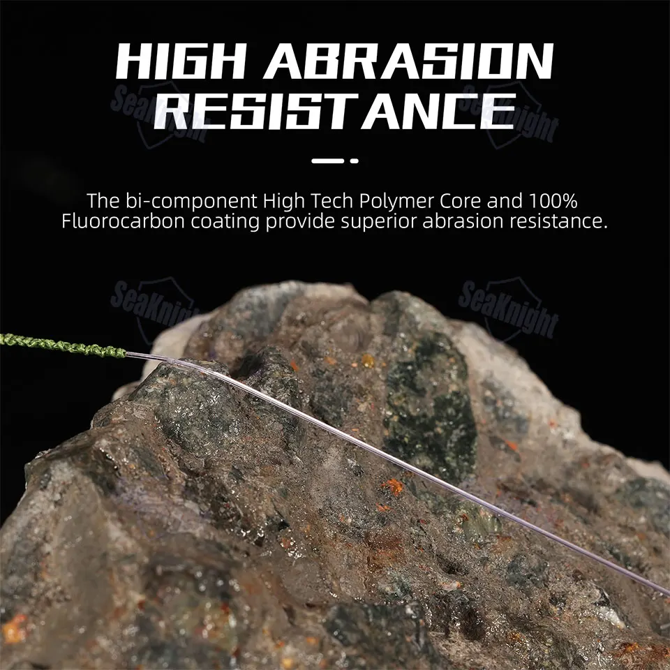 Líder fluorocarbono SeaKnight SK-Bass – Rosa para pesca con mosca - imagen 4