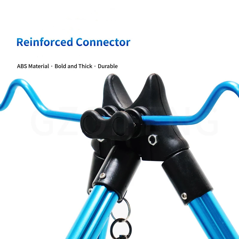 ZYZ soporte de caña de pescar, aleación de aluminio de alta resistencia, soporte triangular de pesca en el mar, herramienta de soporte telescópica, aparejos - imagen 3