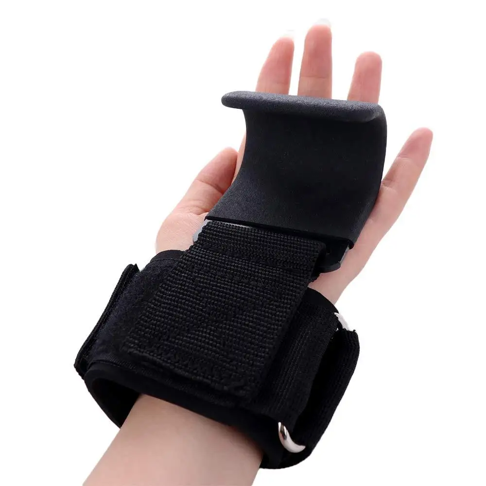 1 par de correas de elevación tipo gancho de dominadas, gancho de agarre de levantamiento de pesas antideslizante ajustable, protector de muñeca de energía auxiliar suave estable
