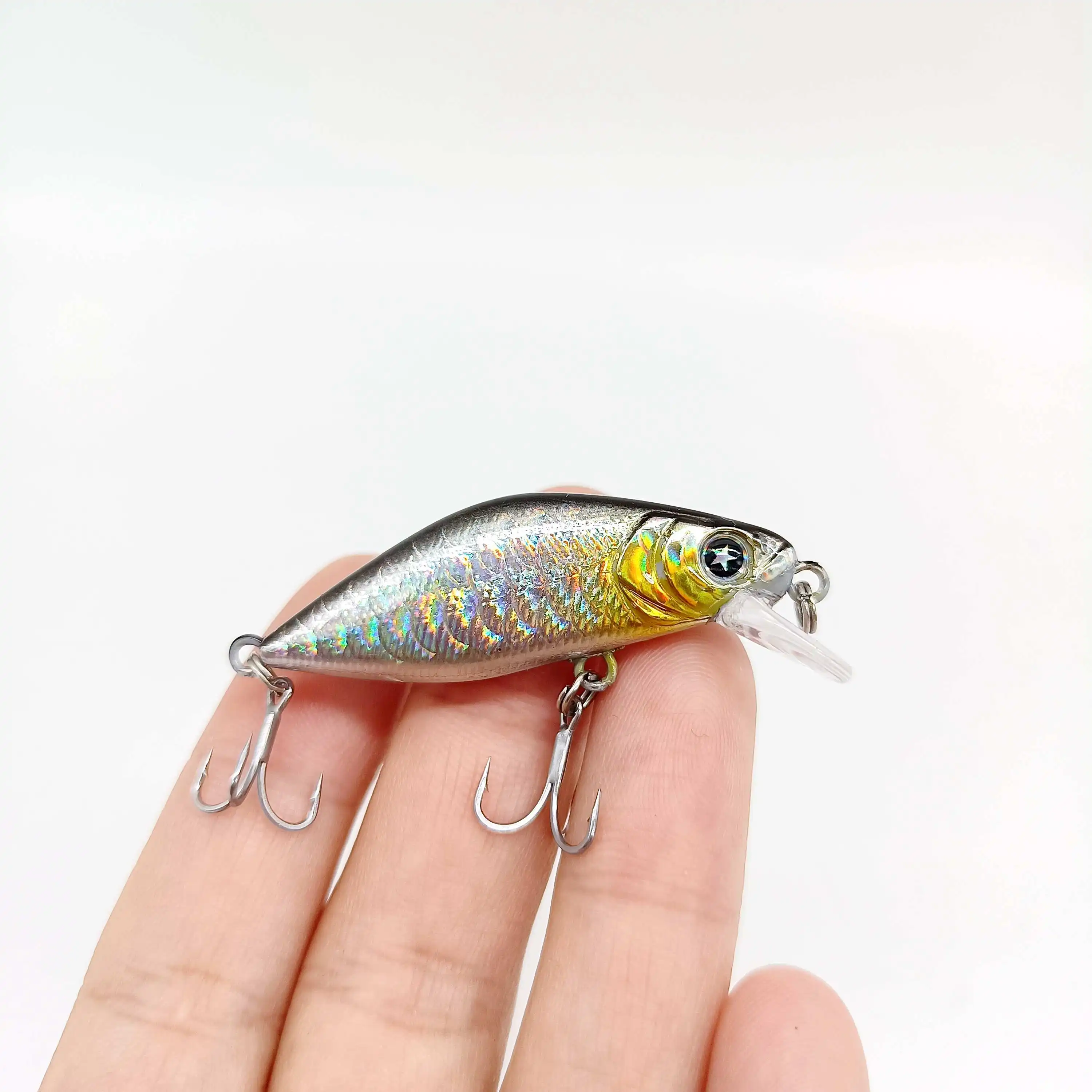 DUODUOYU-Mini Señuelos de Pesca de pececillos, 1 piezas, 4,3g/50mm, Jerkbaits Peche, cebo Artificial, Wobbler, trucha, lubina, aparejos