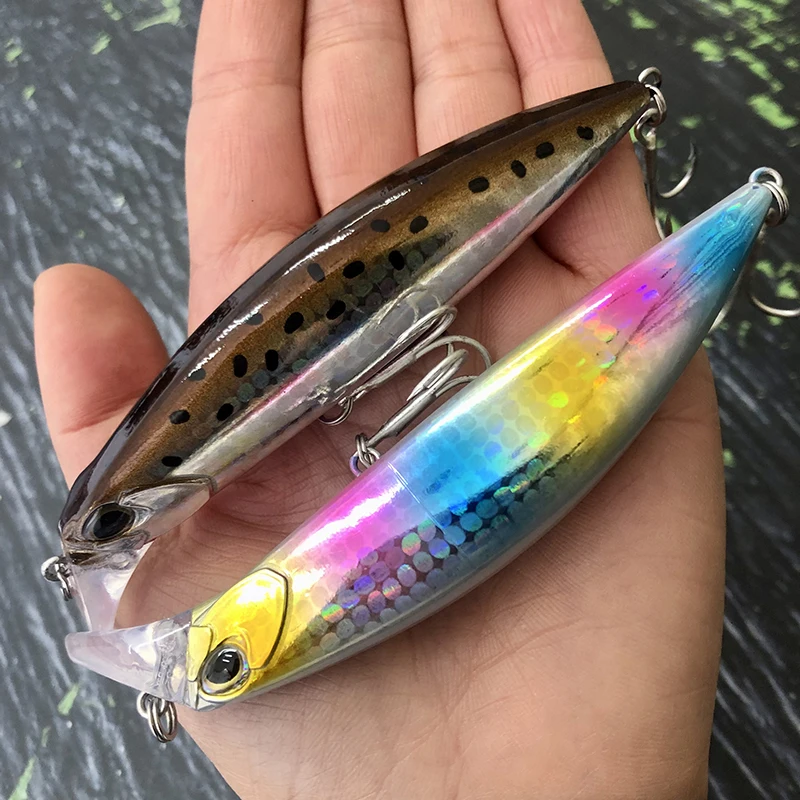 Señuelos de Pesca de pececillo de hundimiento pesado, 30g, 95mm, cebo duro Artificial de agua salada, Wobbler para lubina, Jerkbait, accesorios de Swimbait - imagen 3