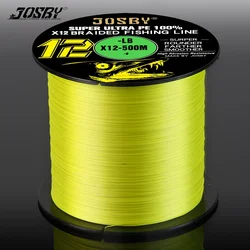 Hilo trenzado multifilamento JOSBY X12 – Pesca mar y agua dulce