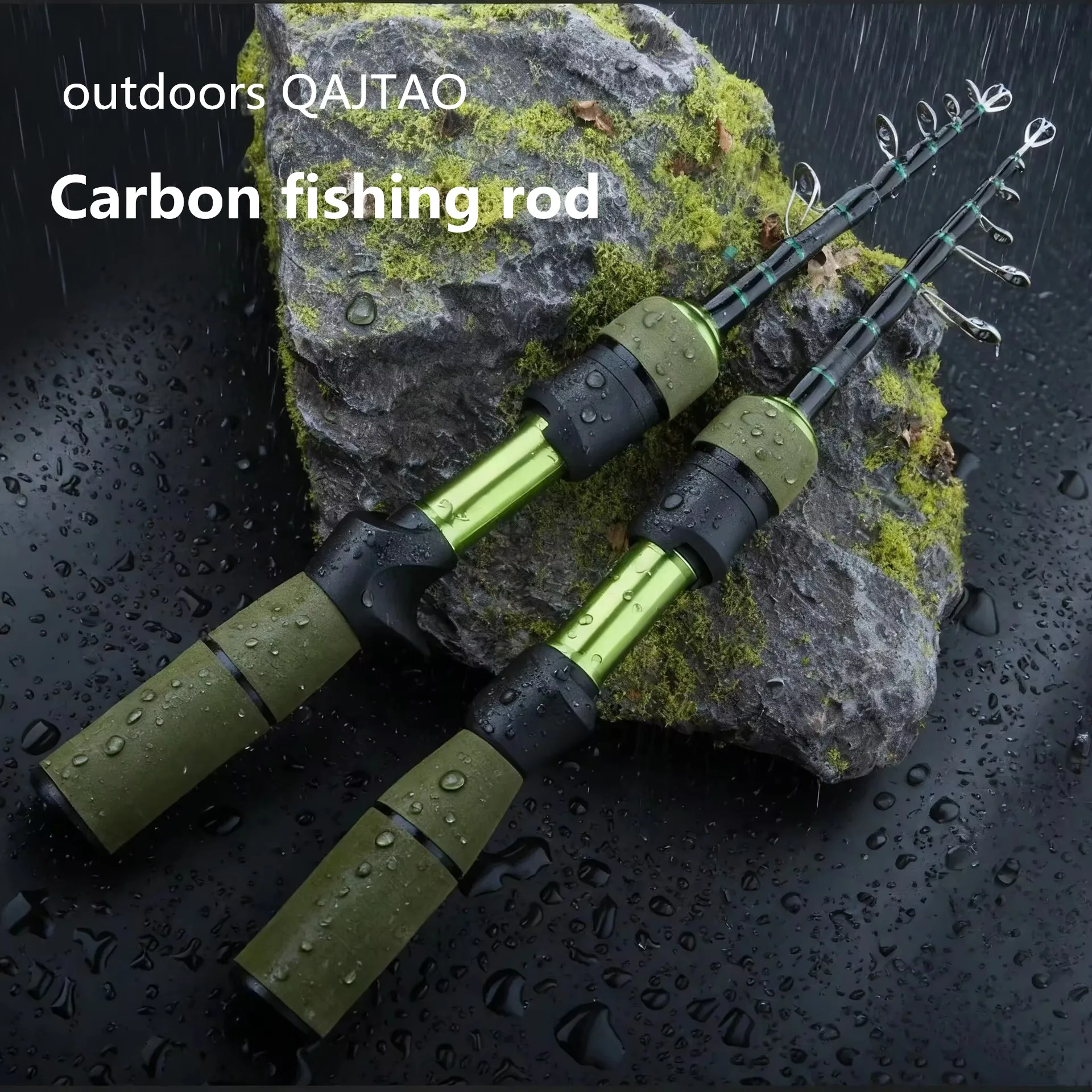 2026 nueva caña de pescar retráctil de carbono, mango de diámetro variable, caña de pescar con mango de pistola, accesorios y suministros para equipos de pesca