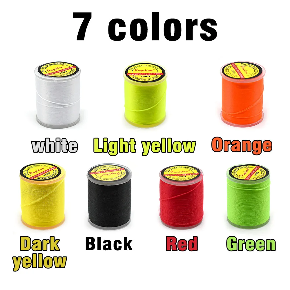 Línea de PE para atado de moscas, Material para hacer cebo de moscas Ultra fuertes, accesorios de pesca, 150D, 2 carretes - imagen 4