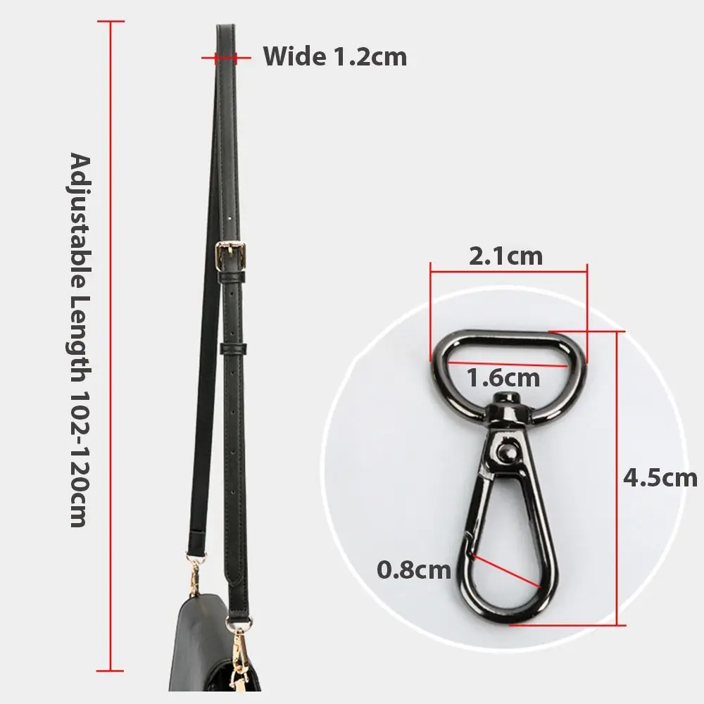 Accesorios para bolso, correa de cuero para bolso, bolso cruzado duradero de un solo hombro, cinturón de repuesto, correa para bolso de hombro - imagen 5