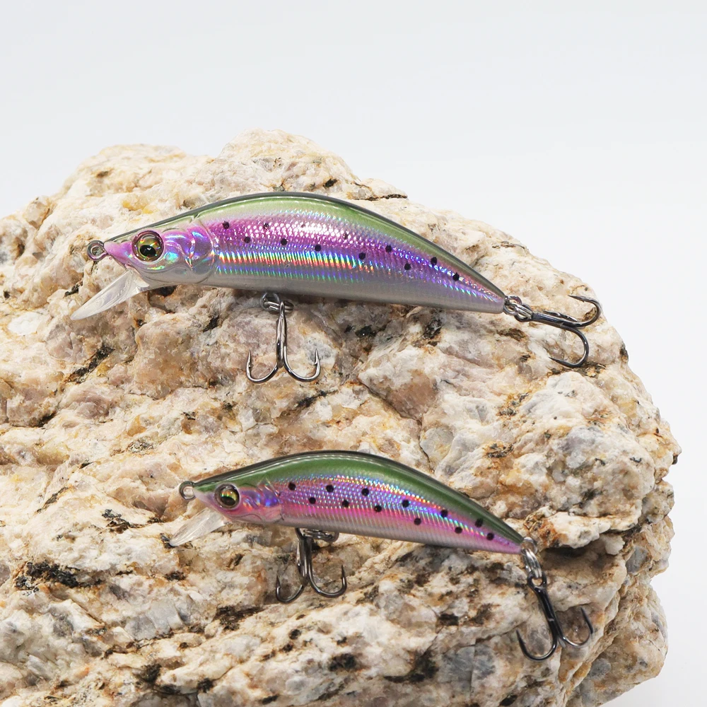 VOLIN-señuelo de pesca Minnow que se hunde, 50mm, 4,5g, 65mm, 8,2g, Micro cebo duro Artificial, Longcast, Wobblers para trucha, lubina, Lucio, nuevo, 1 ud. - imagen 3