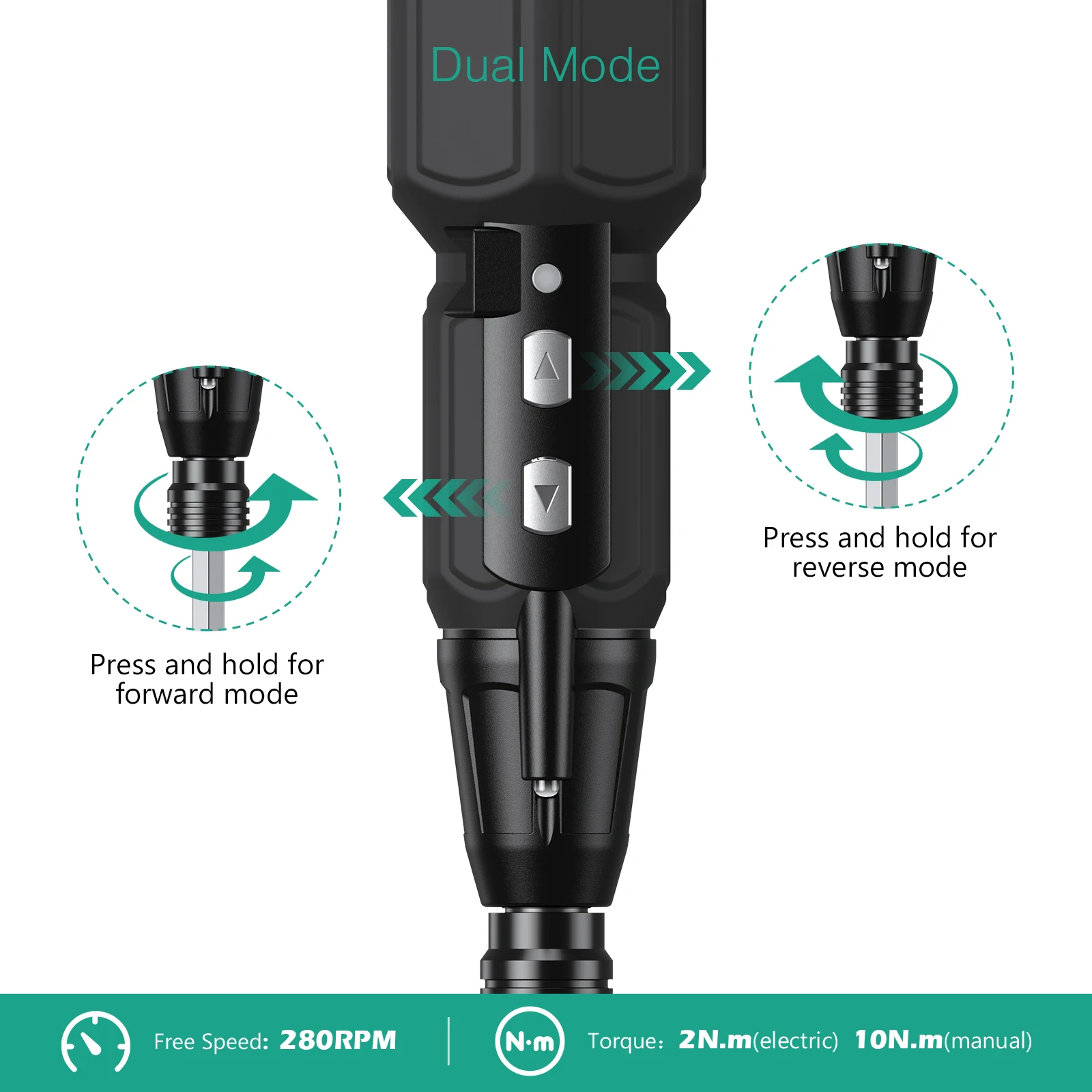 Destornillador eléctrico inalámbrico – Kit recargable con luz LED - imagen 4